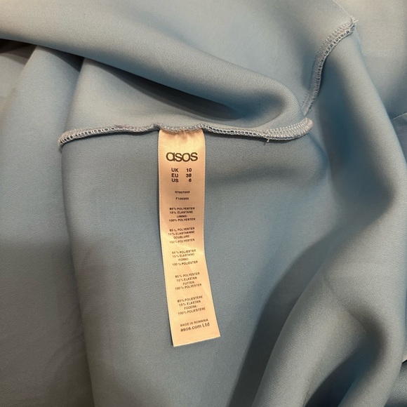 ASOS DESIGN Bandeau Crop Top Prom Midi Dress - Picture 6 of 6